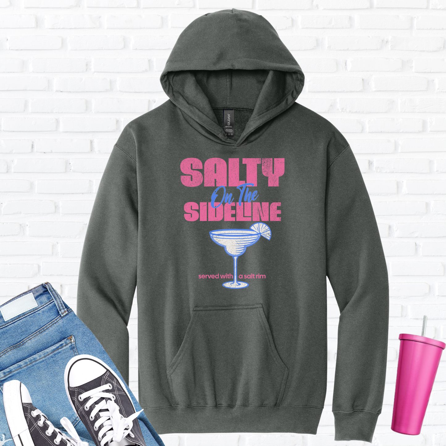 Salty On The Sideline Salt Rim Hoodie