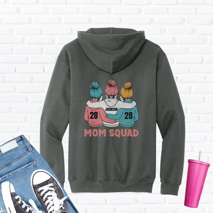 Exhausted Mom Squad Hoodie