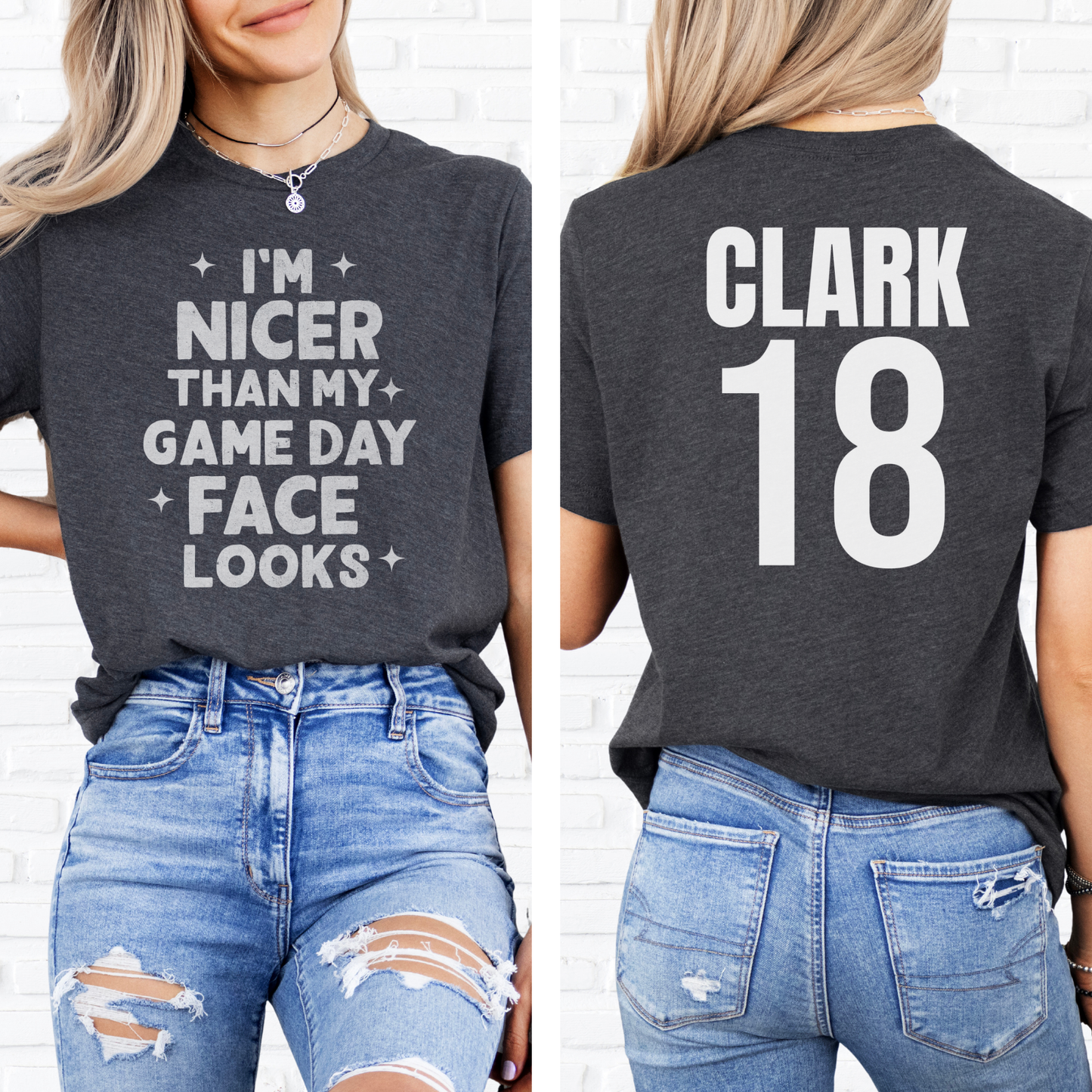 I'm Nicer Than My Game Day Face T-Shirt
