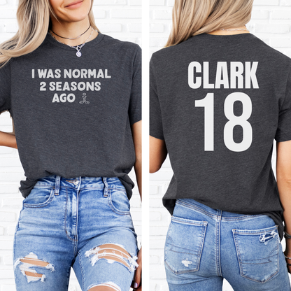 I Was Normal Hockey T-Shirt