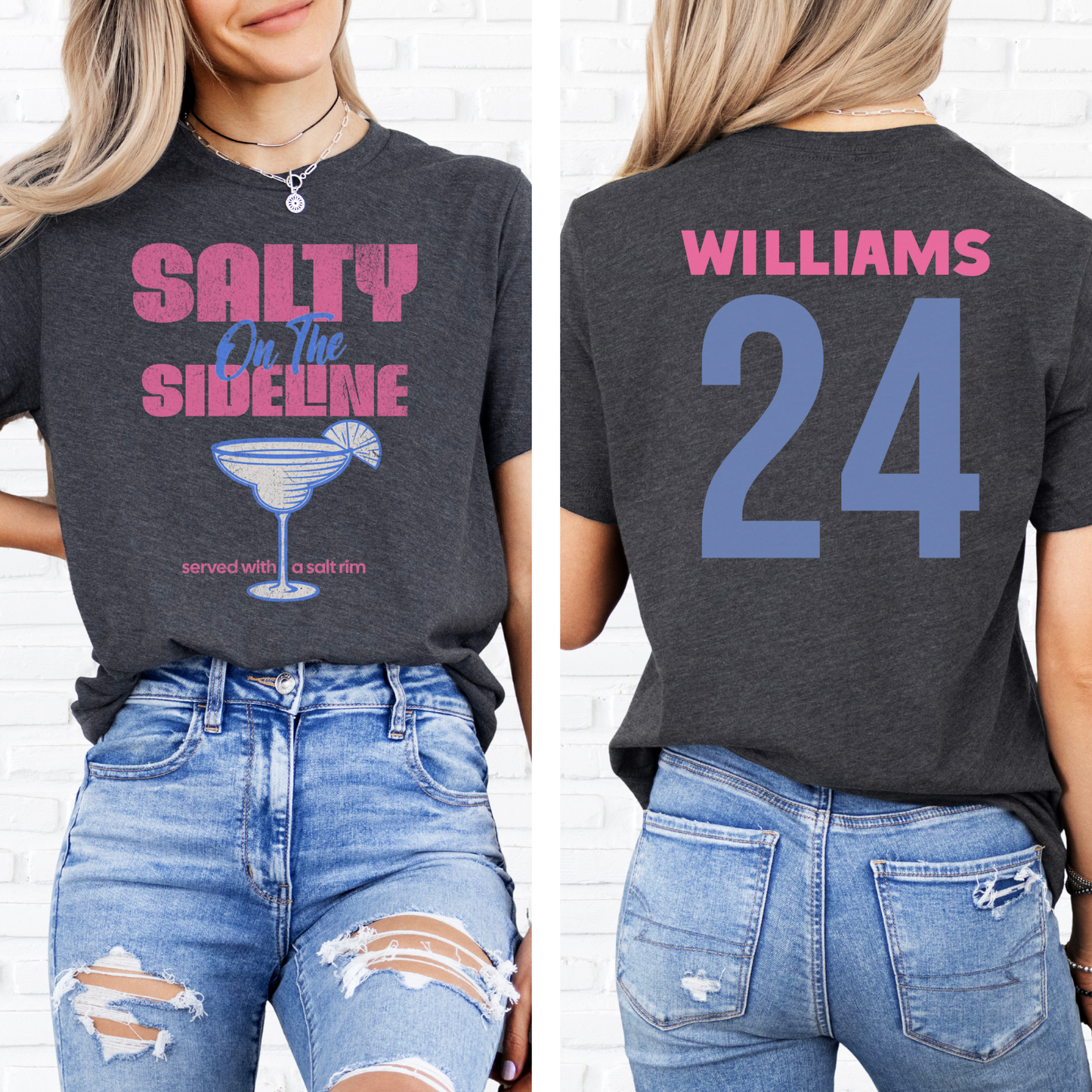 Salty On The Sideline Salt Rim T-Shirt