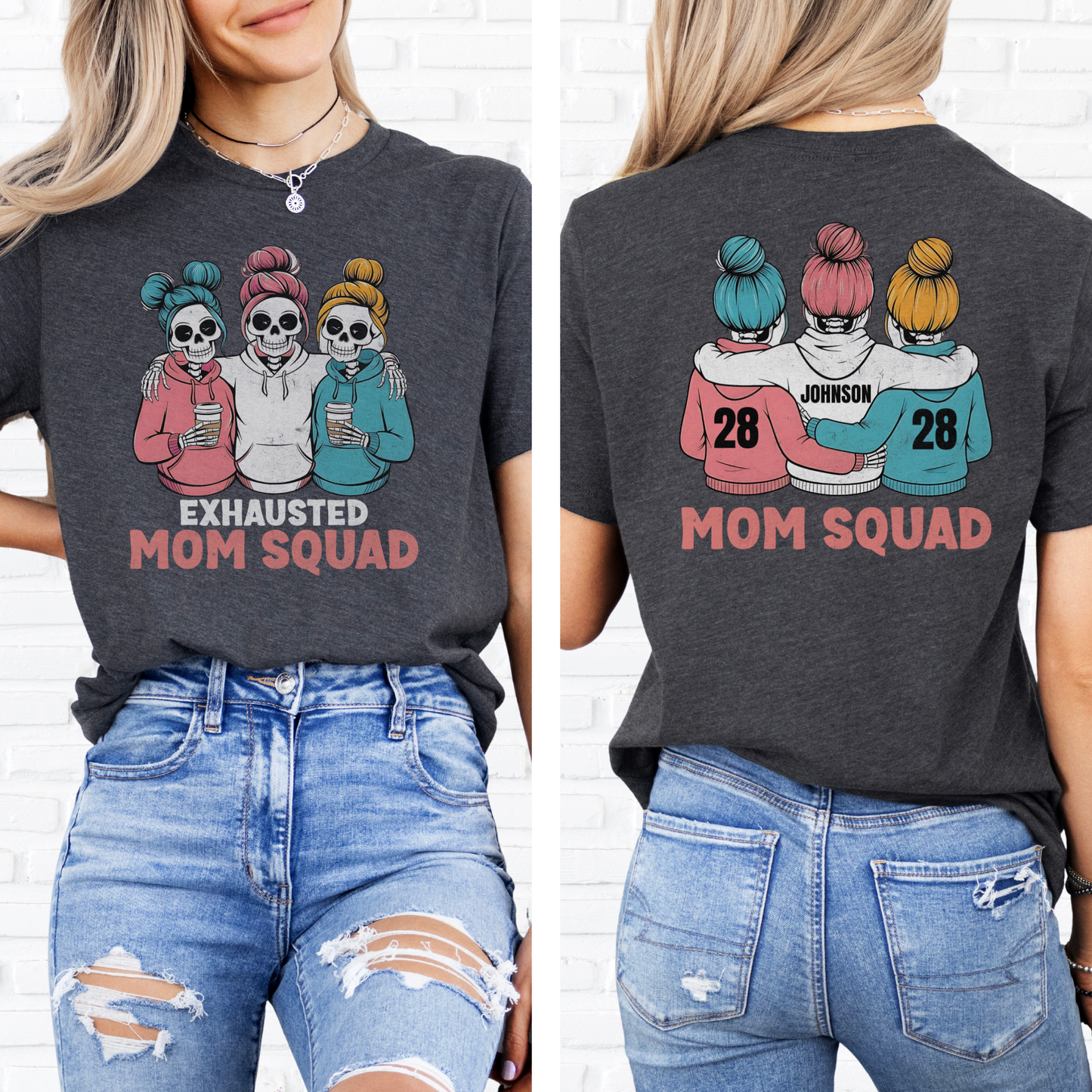 Exhausted Mom Squad T-Shirt