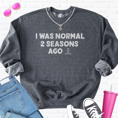 I Was Normal Hockey Crewneck