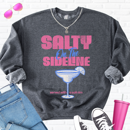 Salty On The Sideline Salt Rim Crewneck