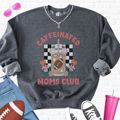 Caffeinated Moms Football Club Crewneck