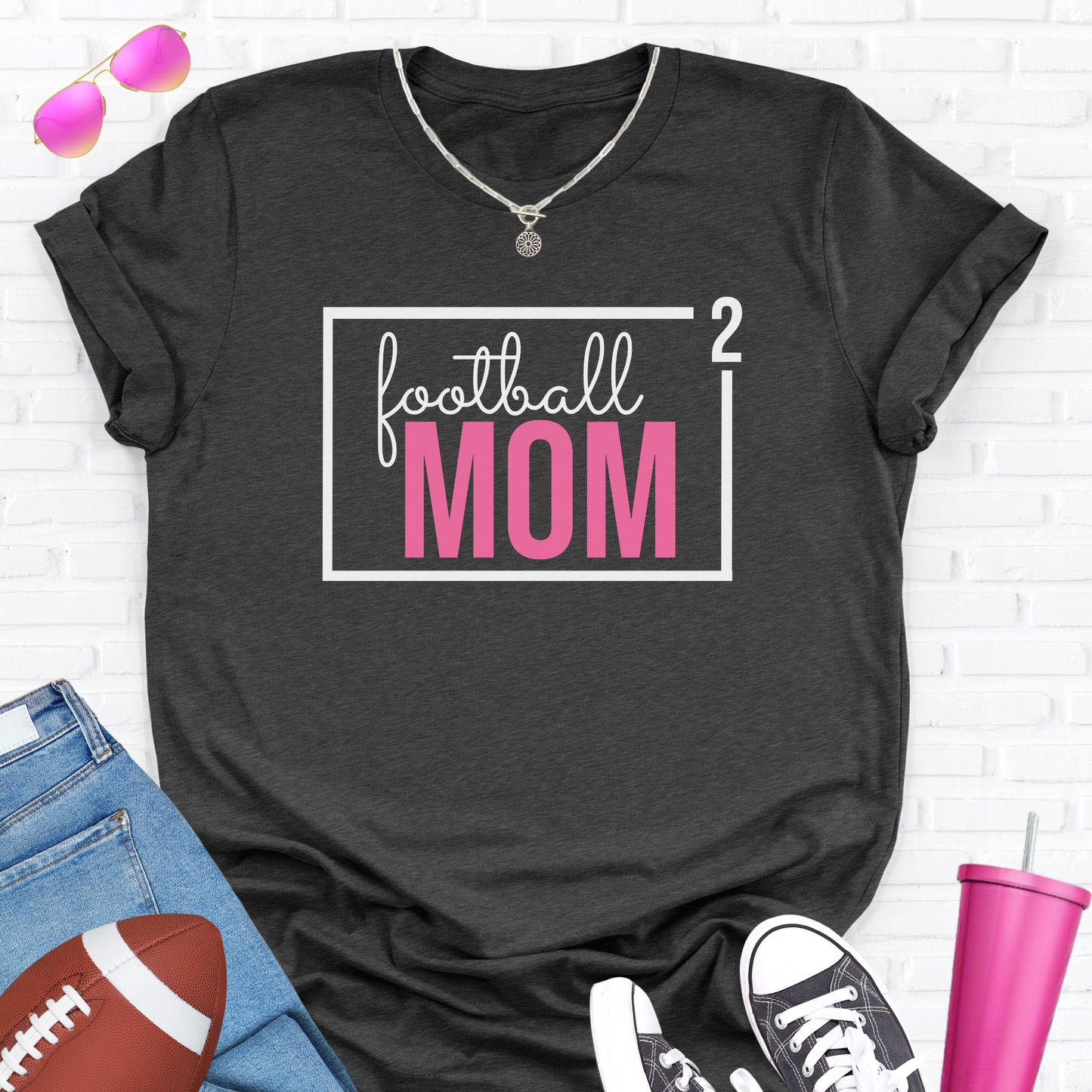 Football Mom Squared T-Shirt