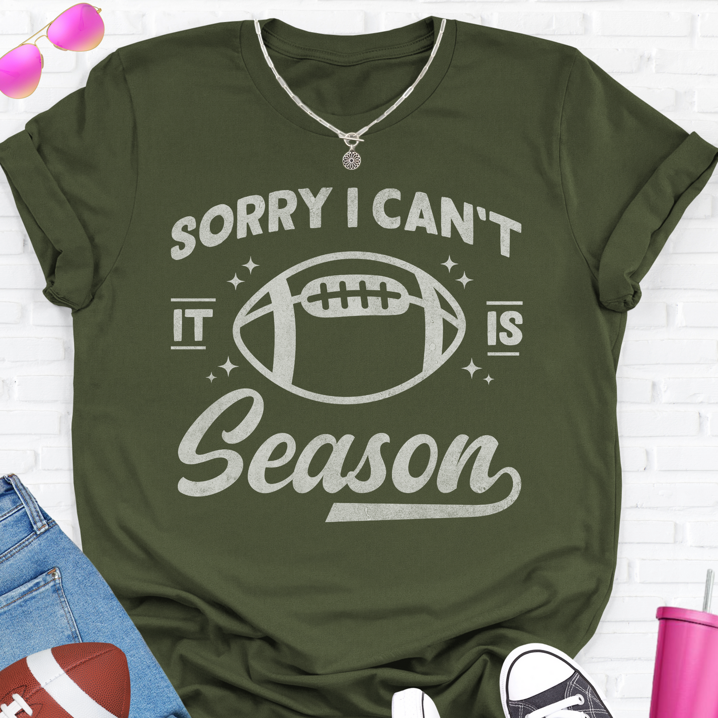 Sorry I Can't Football Season T-Shirt