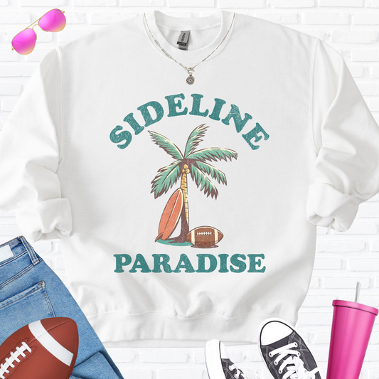 Sideline Paradise Football Crewneck