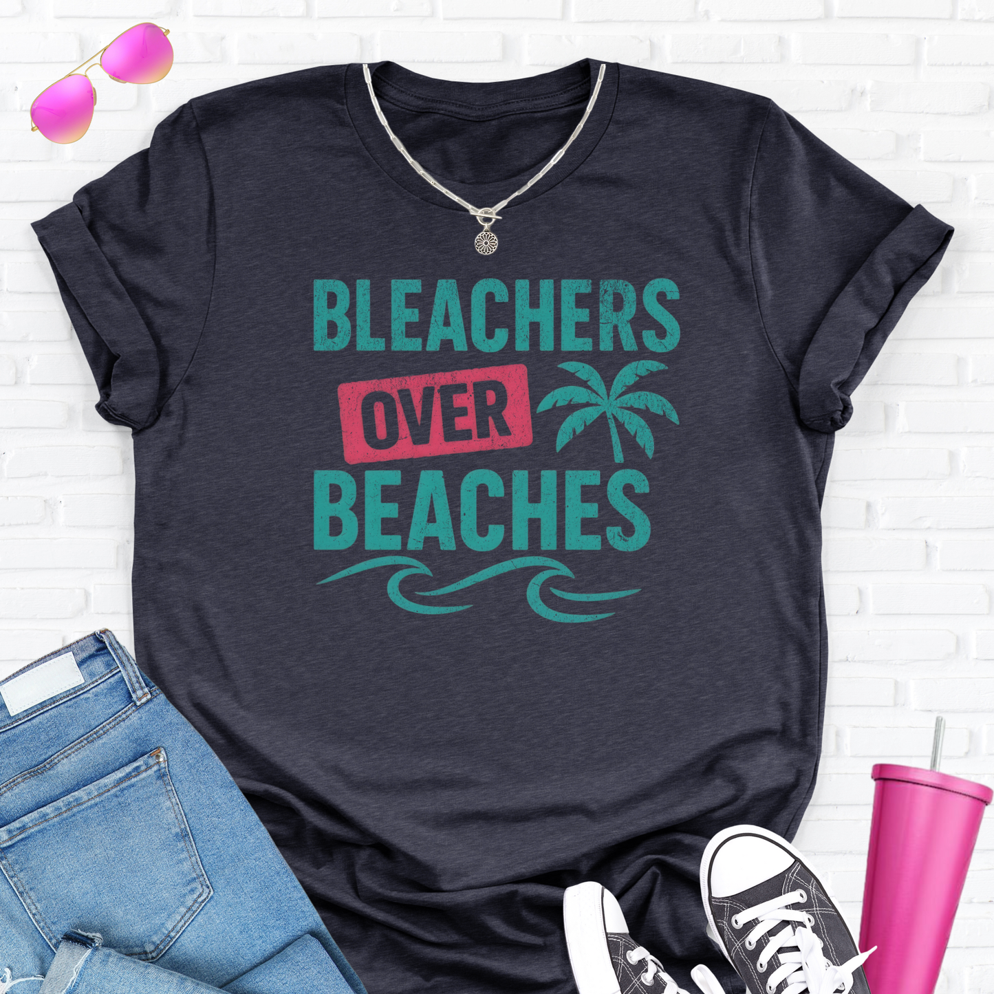 Bleachers Over Beaches T-Shirt
