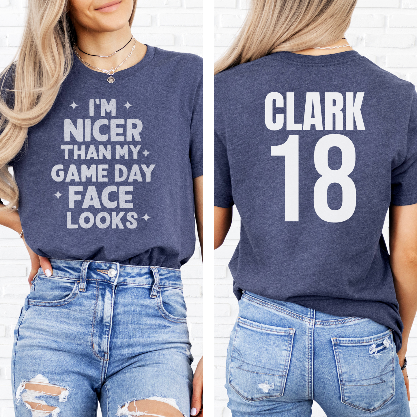 I'm Nicer Than My Game Day Face T-Shirt