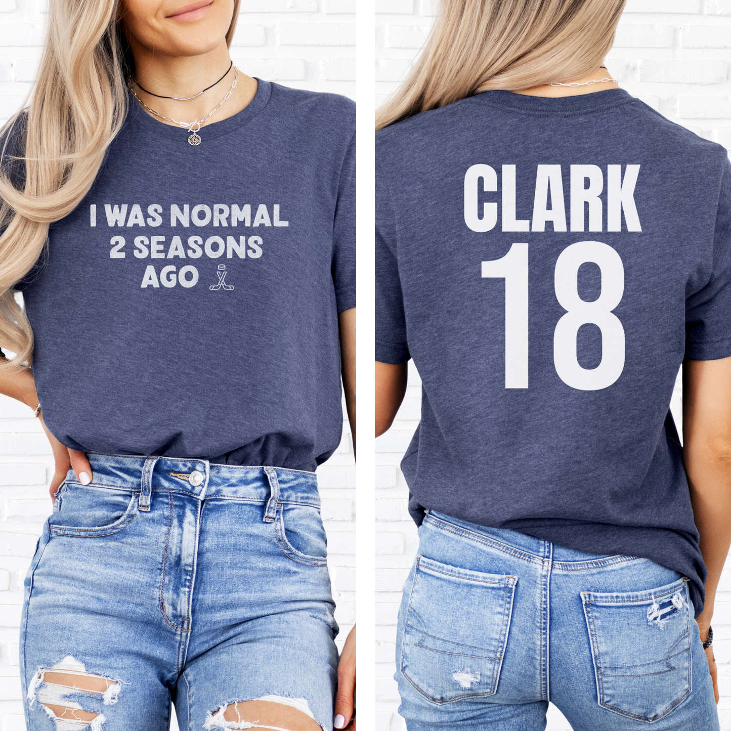 I Was Normal Hockey T-Shirt