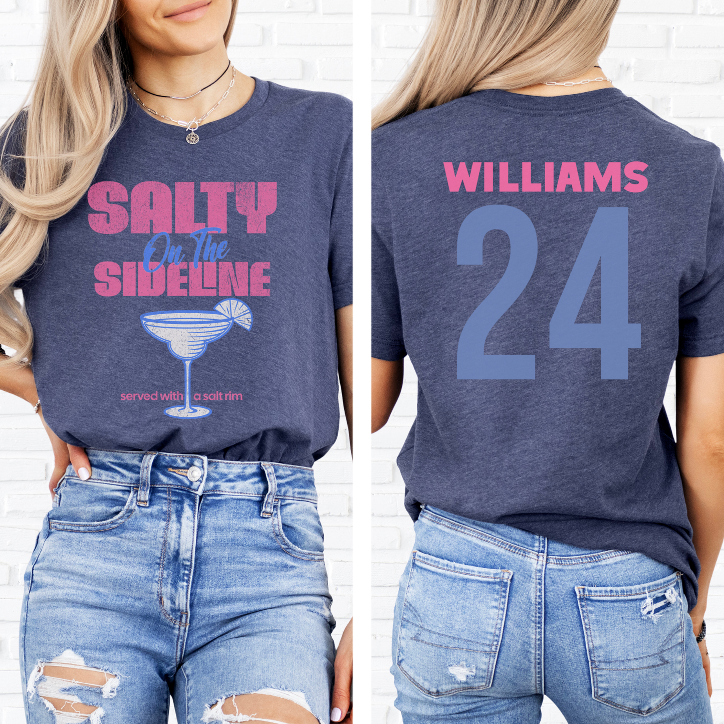 Salty On The Sideline Salt Rim T-Shirt