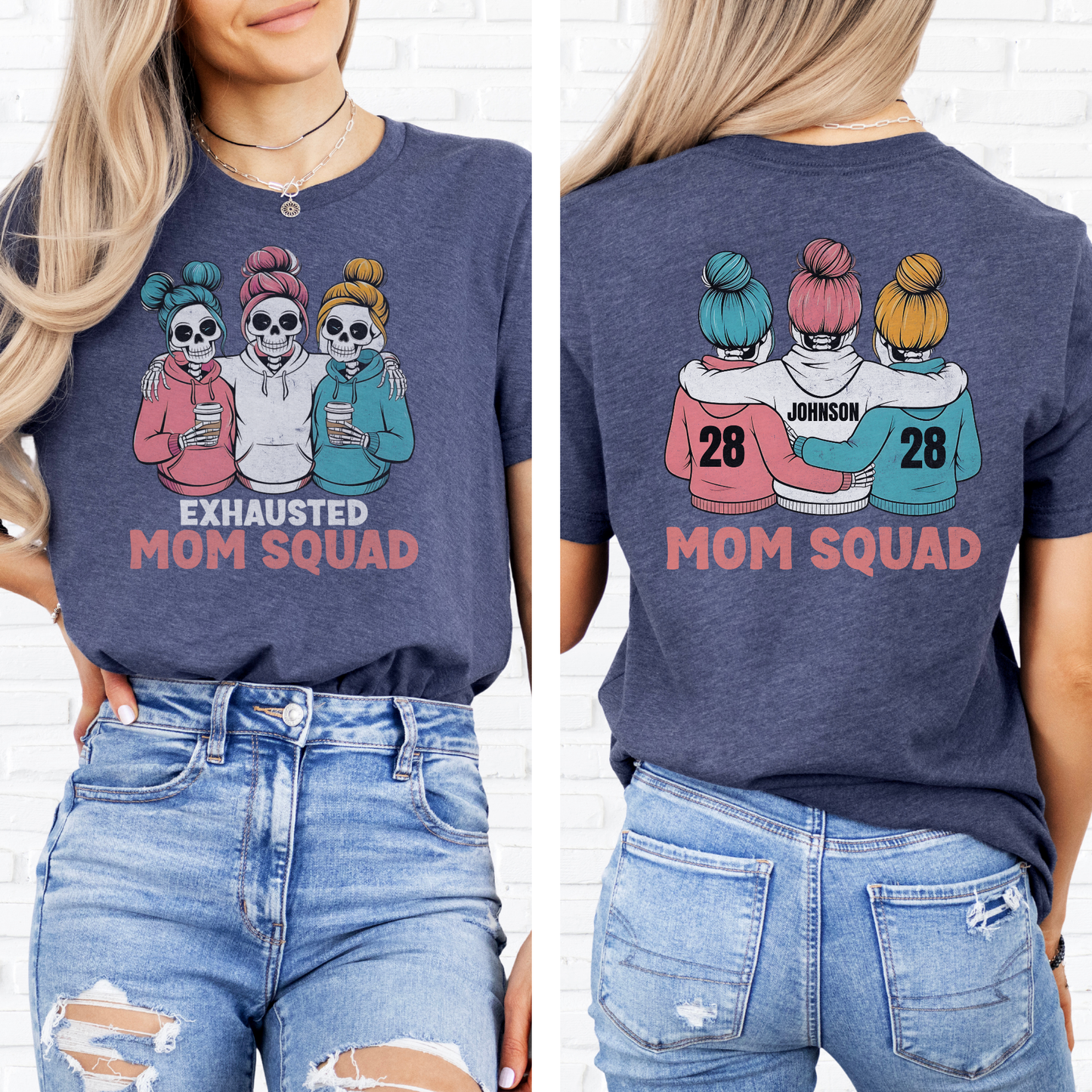 Exhausted Mom Squad T-Shirt
