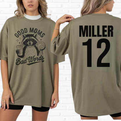 Good Moms Bad Words Volleyball T-Shirt