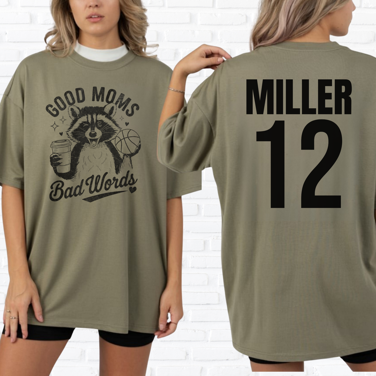 Good Moms Bad Words Basketball T-Shirt