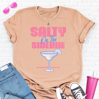 Salty On The Sideline Salt Rim T-Shirt