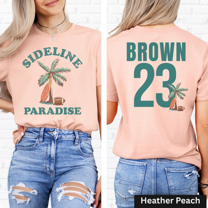 Sideline Paradise Football T-Shirt