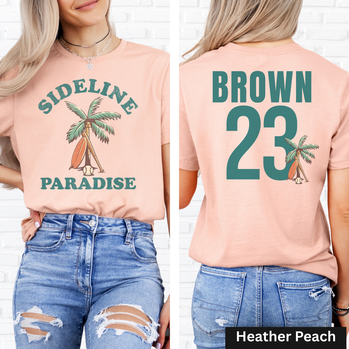 Sideline Paradise Baseball T-Shirt