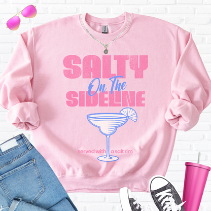Salty On The Sideline Salt Rim Crewneck