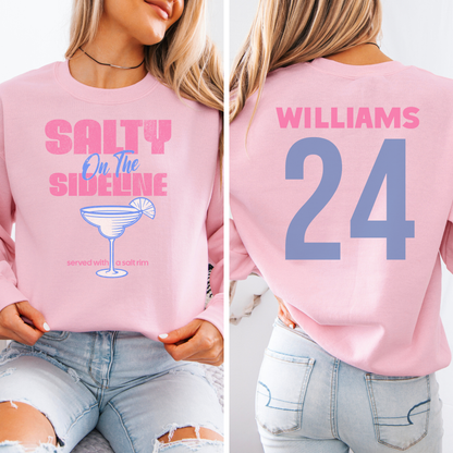 Salty On The Sideline Salt Rim Crewneck