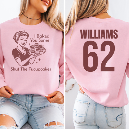 I Baked You Some Football Cupcakes Crewneck