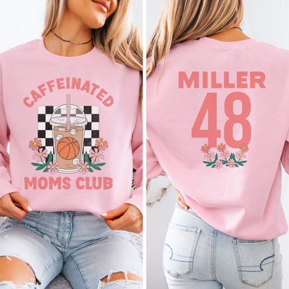 Caffeinated Moms Basketball Club Crewneck