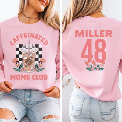 Caffeinated Moms Football Club Crewneck