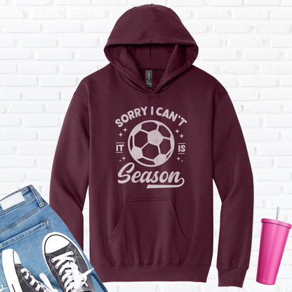 Sorry I Can't Soccer Season Hoodie