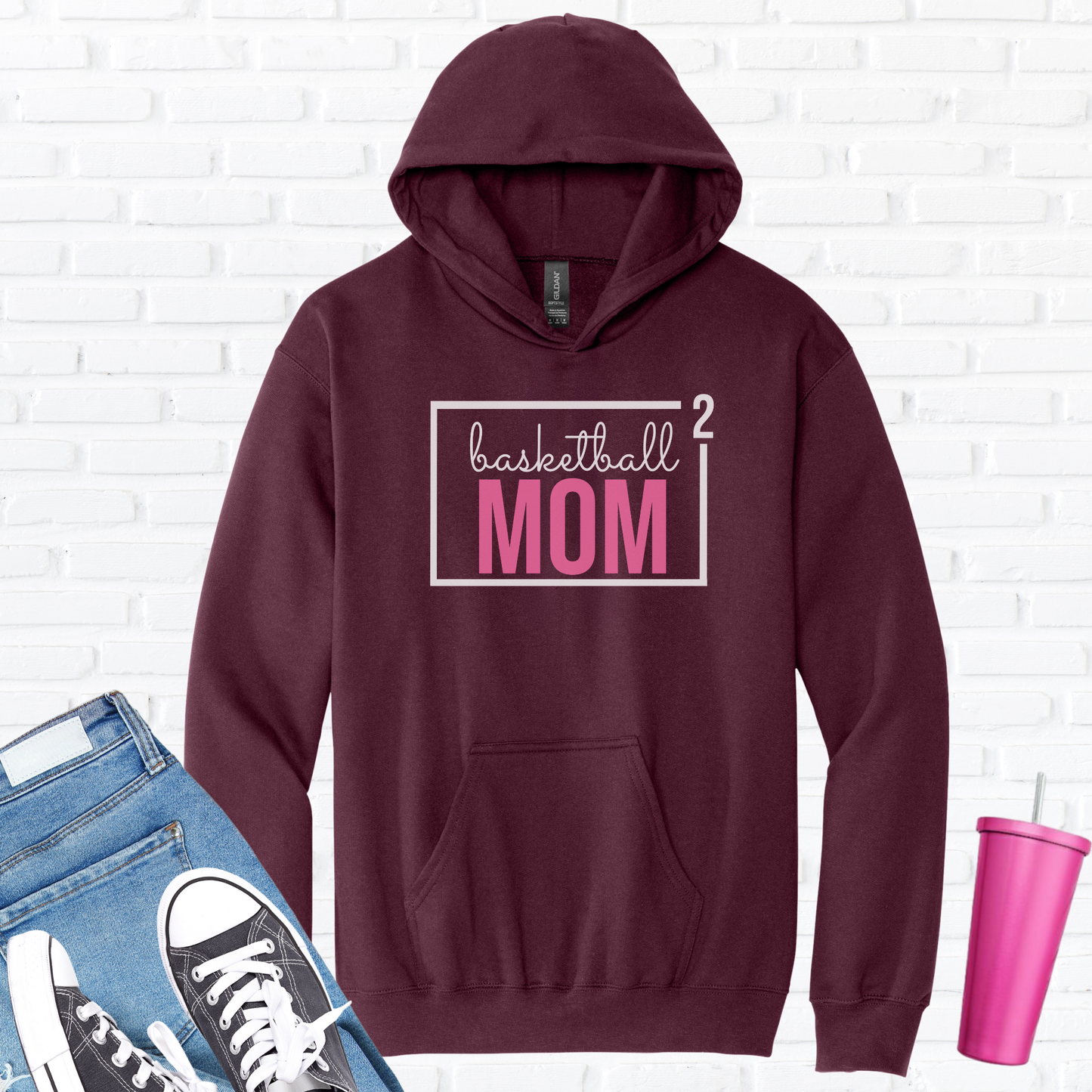 Basketball Mom Squared Hoodie