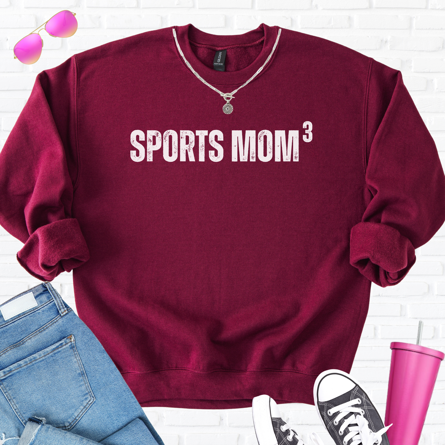 Sports Mom Cubed Crewneck
