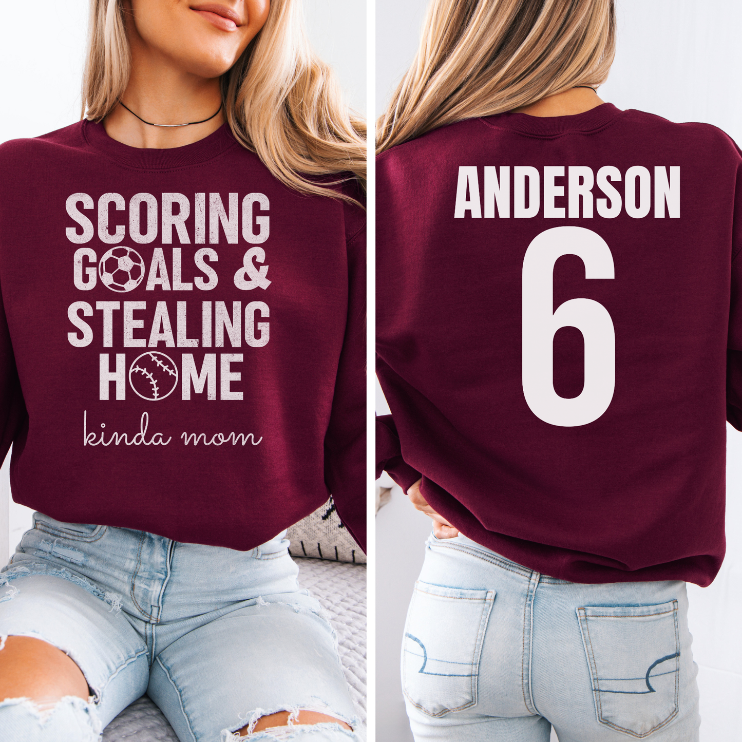 Scoring Goals & Stealing Home Crewneck