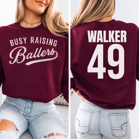 Busy Raising Ballers Crewneck