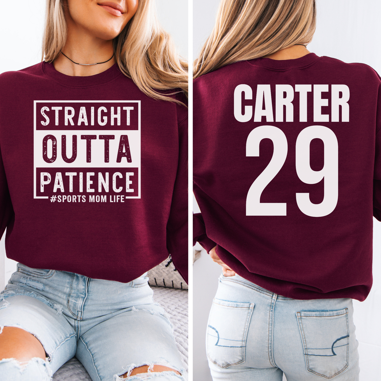 Straight Outta Patience Crewneck