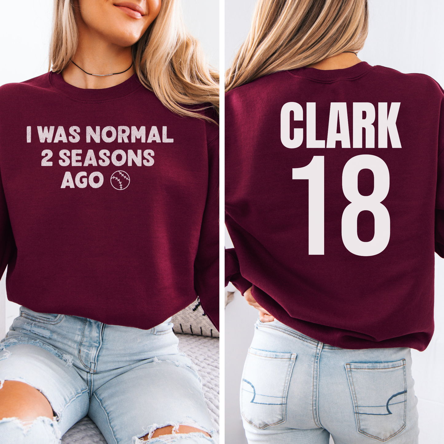 I Was Normal Basketball Crewneck