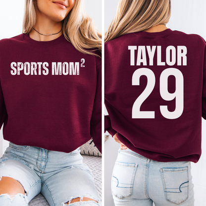 Sports Mom Squared Crewneck