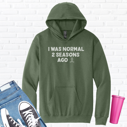 I Was Normal Hockey Hoodie