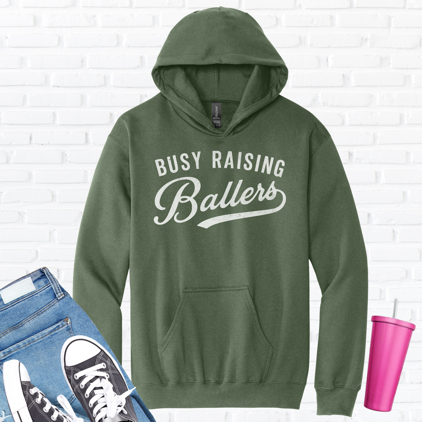 Busy Raising Ballers Hoodie
