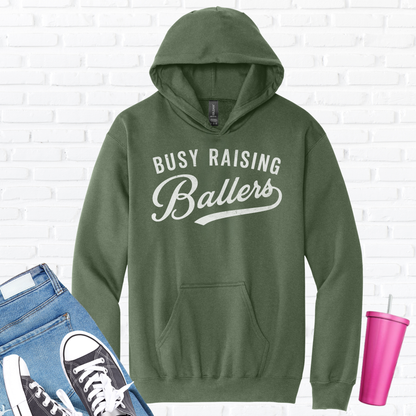 Busy Raising Ballers Hoodie