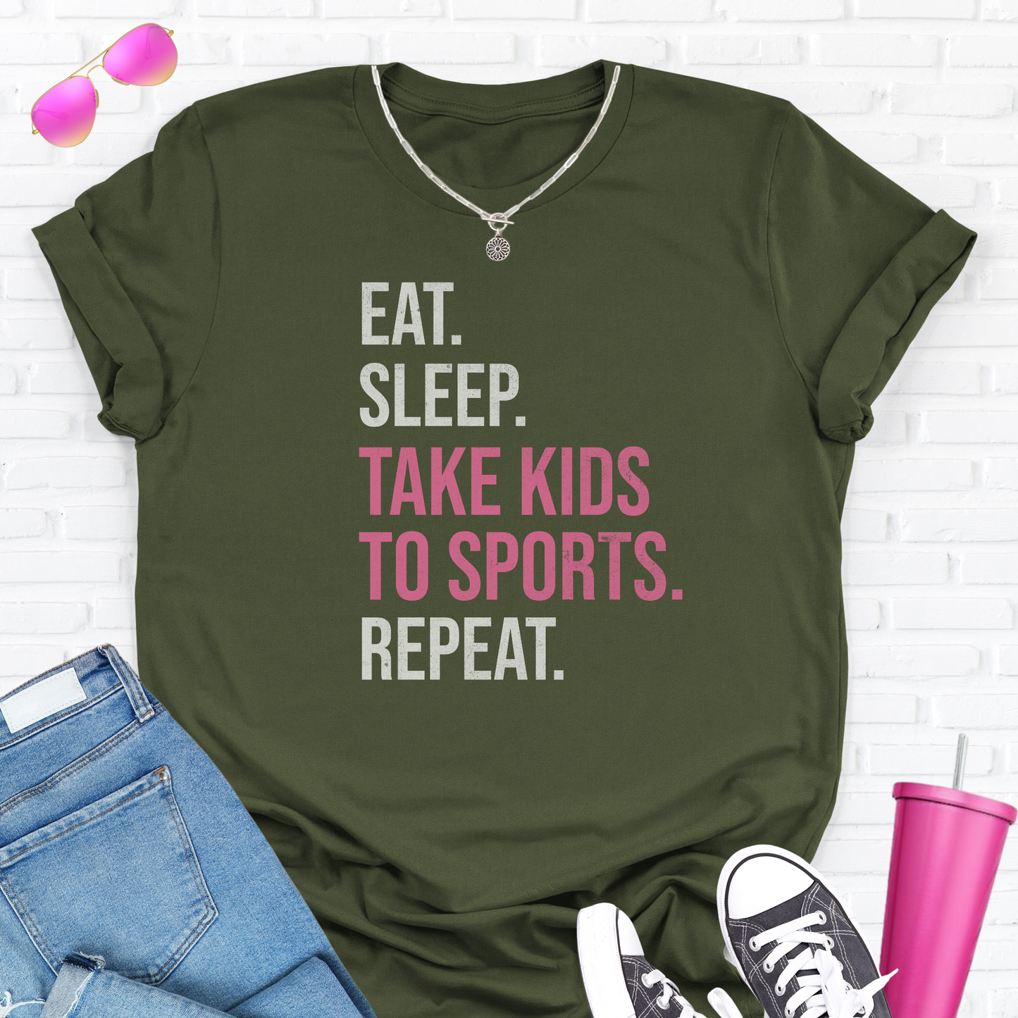 Eat Sleep Take Kids To Sports T-Shirt