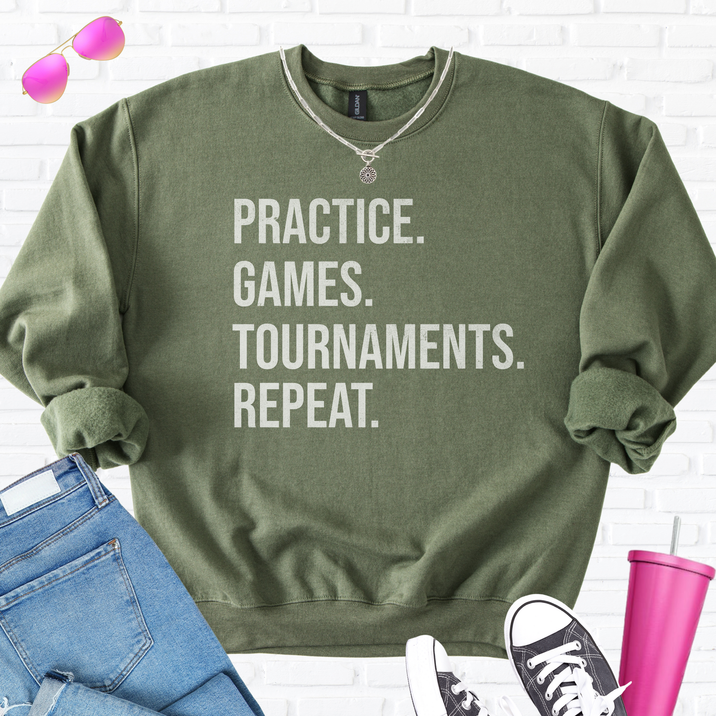 Practice Games Tournament Crewneck