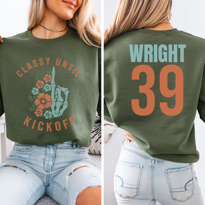 Classy Until Kickoff Crewneck