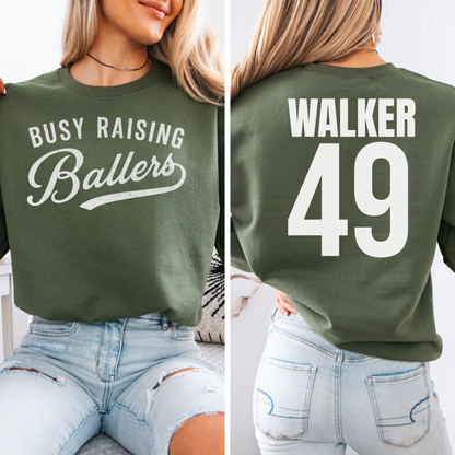 Busy Raising Ballers Crewneck