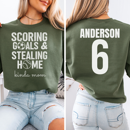 Scoring Goals & Stealing Home Crewneck