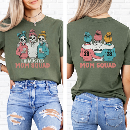 Exhausted Mom Squad T-Shirt