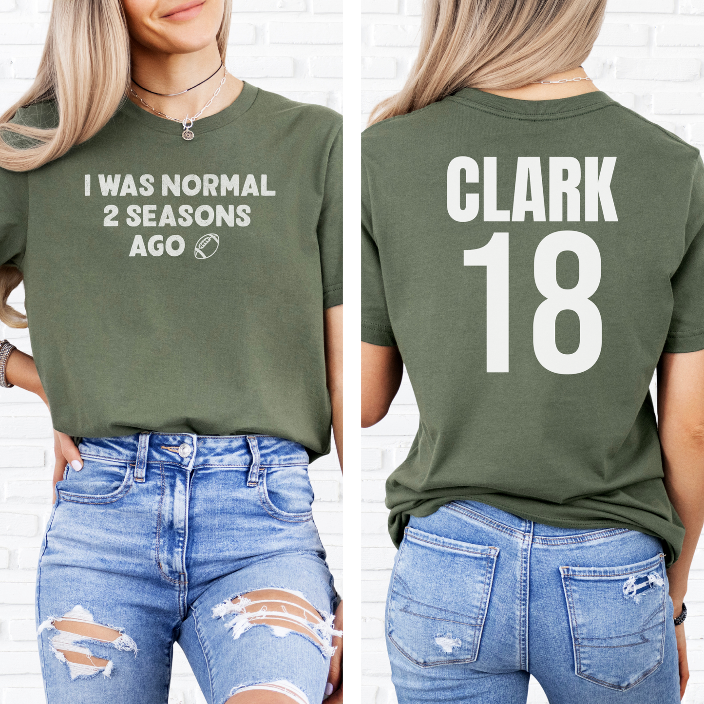 I Was Normal Football T-Shirt