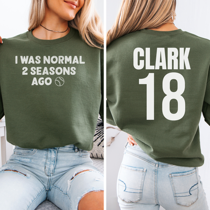 I Was Normal Basketball Crewneck