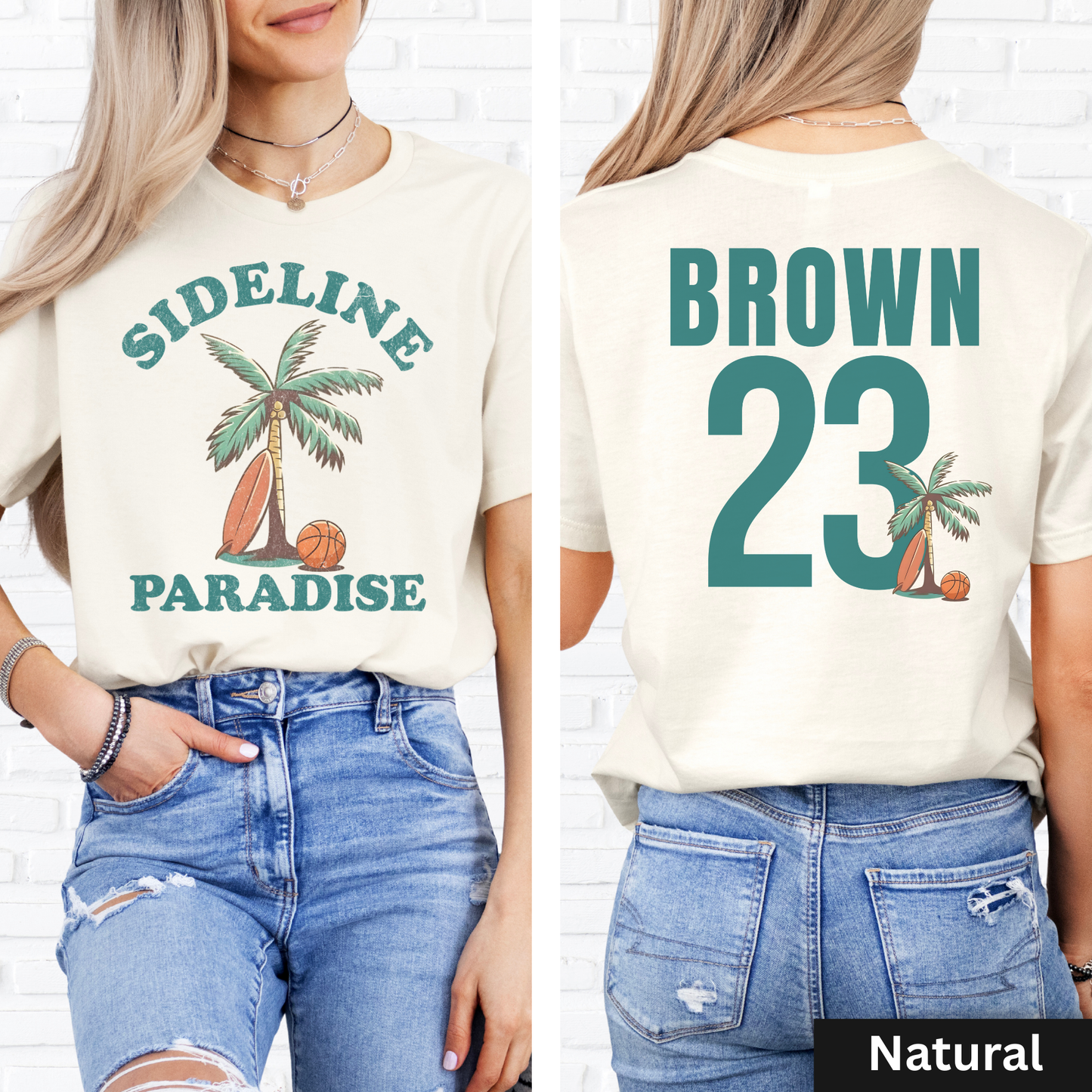 Sideline Paradise Basketball T-Shirt