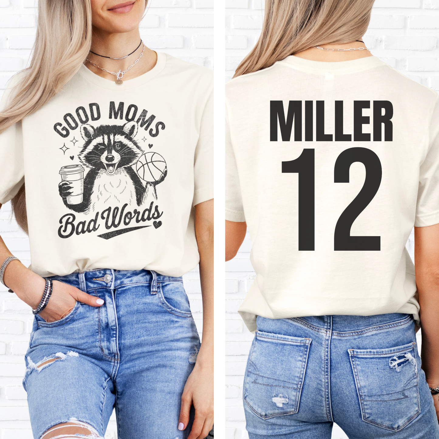 Good Moms Bad Words Basketball T-Shirt