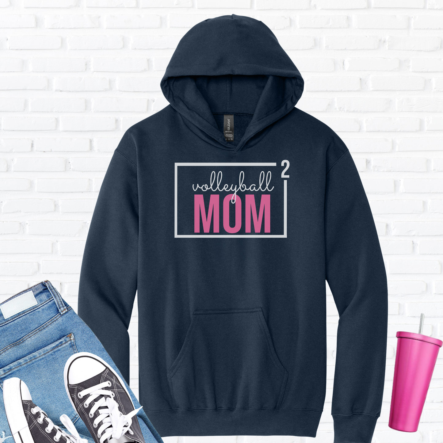 Volleyball Mom Squared Hoodie