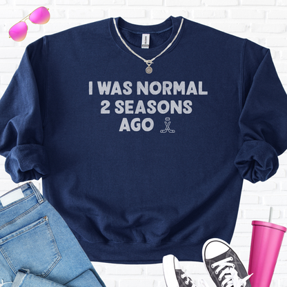 I Was Normal Hockey Crewneck